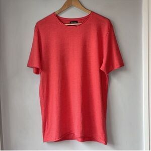 Zara Coral Short Sleeve Tee Sweater